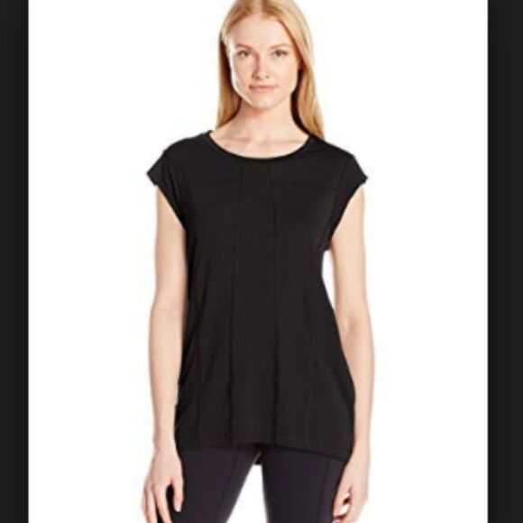 Lucy Effortless Ease Split Back Cap Sleeve Top XS - Picture 7 of 7